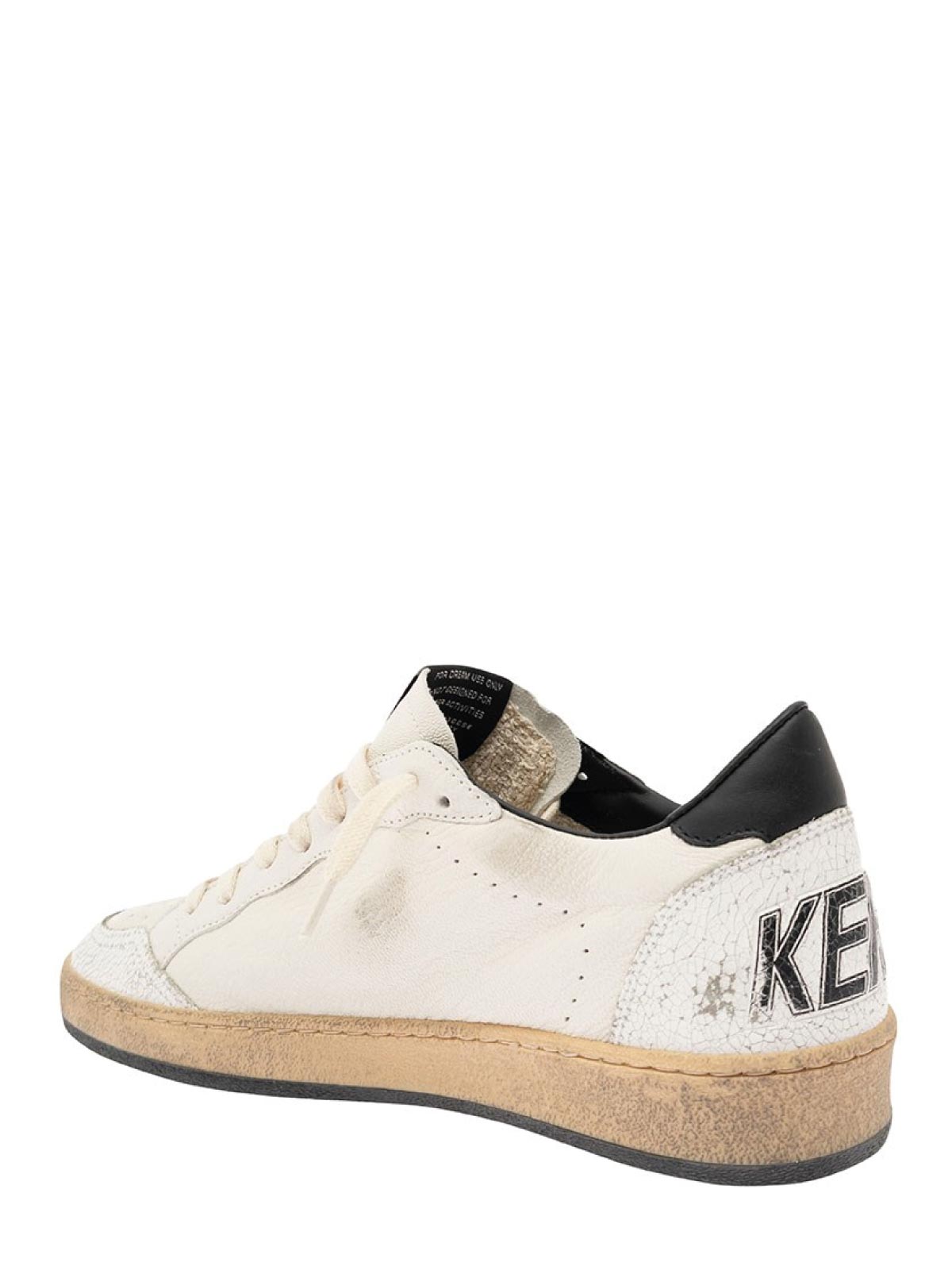 Men's Golden Goose Ball Star White Black sneakers | Quaranta
